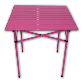 Table in a Bag TA2727F Tall Aluminum Portable Table with Carrying Bag, Fuchsia