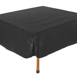 Black Fitted 28 x 28 Tablecloth