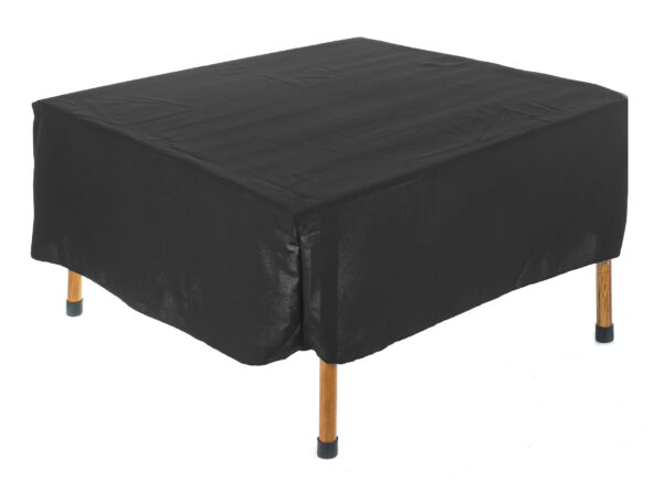 Black Fitted 28 x 28 Tablecloth